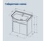 Тумба Aquanet Сидней 60 цв.дуб рошелье/белый (раковина Shenxin) (345122) 00345122 4