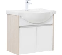Тумба Aquanet Сидней 65 цв.дуб атланта/белый (раковина Everson) (345123) 00345123