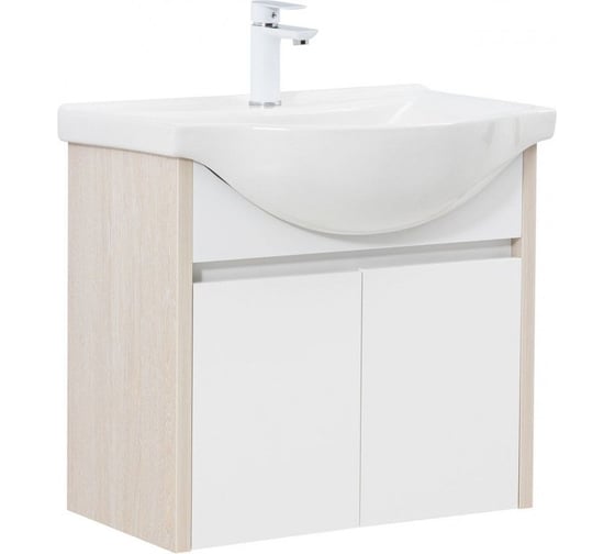 Тумба Aquanet Сидней 65 цв.дуб атланта/белый (раковина Everson) (345123) 00345123