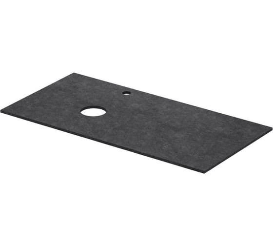 Столешница Aquanet Nova Lite 2.0 100 L с отв. цв. графит (373606) 00373606