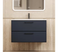 Тумба под раковину для ванной Uperwood Foster New_90 см, подвесная, черная TFosterNEW90b