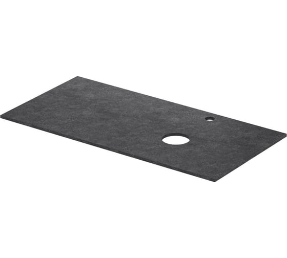 Столешница Aquanet Nova Lite 2.0 100 R с отв. цв. графит (373604) 00373604