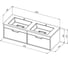Тумба под раковину для ванной Uperwood Modul_120 см, подвесная, матовая, белая TModul120W 5