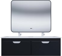 Тумба под раковину для ванной Uperwood Modul_120 см, подвесная, матовая, черная TModul120B