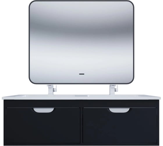 Тумба под раковину для ванной Uperwood Modul_120 см, подвесная, матовая, черная TModul120B