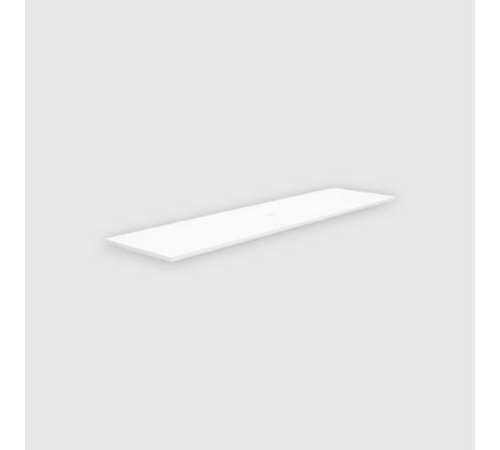 Столешница накладная на тумбу для раковины-чаши Nofer FLAT 81x46 белый EP081.W