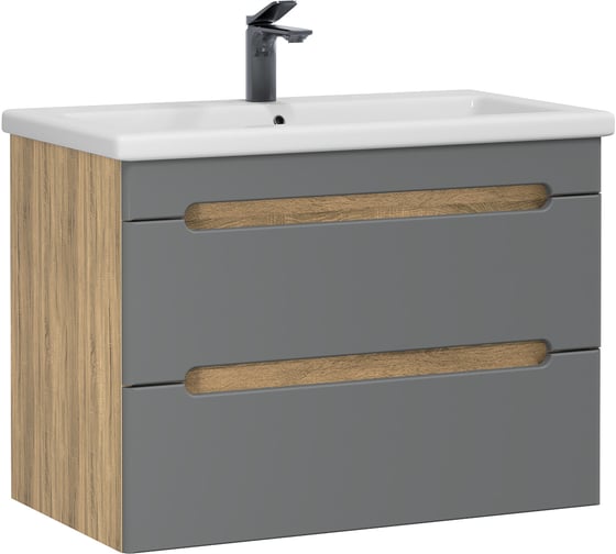 Тумба подвесная Акви Графит Софт 70 (R) (Миранда, Фостер, Грейс, Como) (Дива) в разборе RUVANN Т.AQVI.П-70ПР