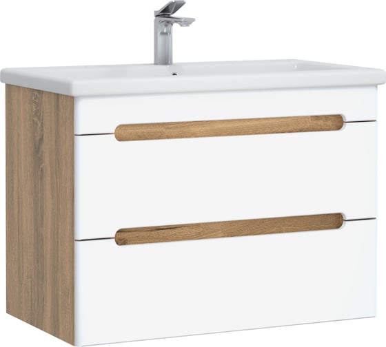 Тумба Акви Белая/Вотан 70 (R) подвесная (Миранда, Фостер, Грейс, Como) (Дива) в разборе RUVANN Т.AQVI WV.П-70ПР