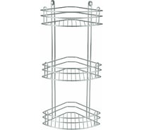Полка для ванной Rosenberg 3-ярусная, угловая RUS-385021-3 Zn