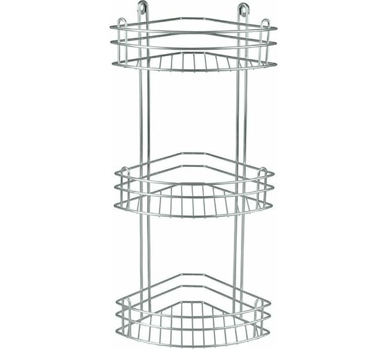 Полка для ванной Rosenberg 3-ярусная, угловая RUS-385021-3 Zn 20755527