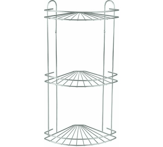 Полка для ванной Rosenberg 3-ярусная, угловая RUS-385018-3 Zn 20755197