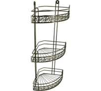 Полка для ванной Rosenberg Premium 3-ярусная, угловая RUS-385285-3