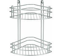 Полка для ванной Rosenberg 2-ярусная, угловая RUS-385020-2 Zn