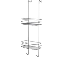 Полка для душа Rosenberg прямоугольная, 2-х ярусная, навесная RUS-385238-2