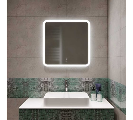 Зеркало MIXLINE Колорит ЭКОНОМ 700_685 ШВ сенсорный выкл, светодиодная подсветка 558693