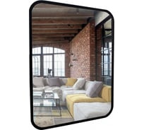 Зеркало MIXLINE "Мальта-лофт" 600х800 (ШВ) пластиковая рама черная 548632