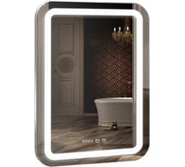 Зеркало MIXLINE "Мальта-3" 550х800 сенсорный выключатель, часы внешней настройки + подогрев 548625