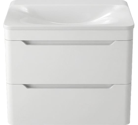 Тумба под раковину для ванной Uperwood Ocean подвесная 80 см, белая TOcean80w