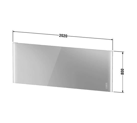 Зеркало с подсветкой Duravit XViu 2020x800x40 XV70490B2B2 00286970