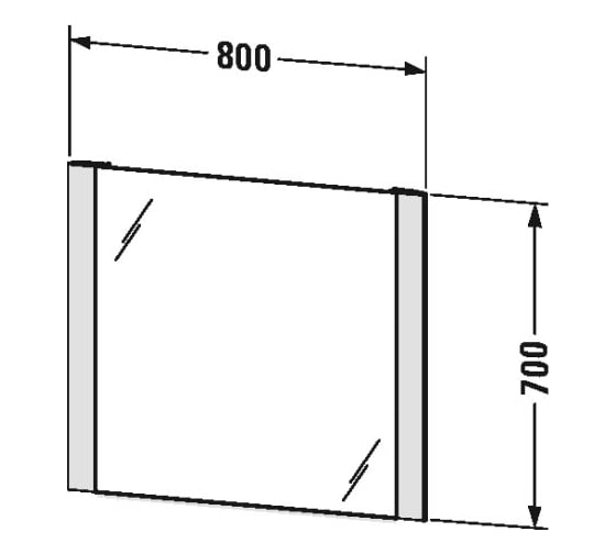 Зеркало с подсветкой Duravit Light and mirror 800x34 LM786600000 00242755