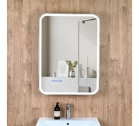 Шкаф зеркальный Alavann Cosmetic Light 60 смена цвета, антизапотеватель, часы ALV1041003