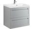 База под раковину подвесная с двумя выкатными ящиками Art&Max PLATINO Светло-серый матовый AM-Platino-580-2C-SO-GCM 1