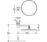 Зеркало косметическое Grohe Selection фантомный чёрный 102279KF00 3