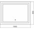 Зеркало Silver Mirrors Ливия 1000х800 - 2.1 (бесконтактный сенсор, подогрев) зеркало LED-00002999 1