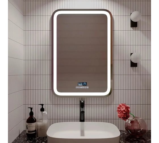 Зеркало Silver Mirrors Мальта - 6 550х800 (модуль мфм+подогрев, выключатель-сенсор) зеркало ФР-00001219