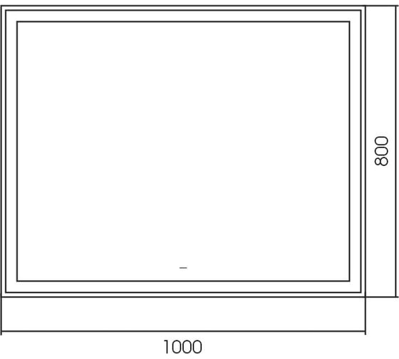 Зеркало Silver Mirrors Ливия 1000х800 (бесконтактный сенсор) зеркало LED-00002706