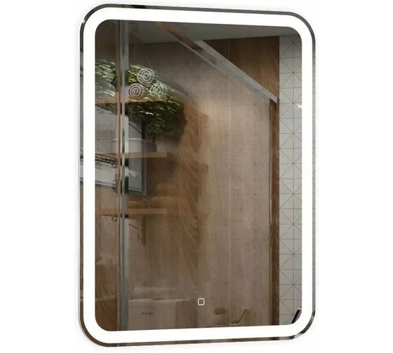 Зеркало Silver Mirrors Malta - Lite 600х800 (открытая LED-подсветка, гор/вер.крепление, сенсорный выключатель) LED-00002903