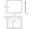 Зеркало Silver Mirrors Stiv - Lite 500х600 (открытая подсветка, бесконтактный сенсор) зеркало LED-00002962 2