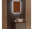 Зеркало Silver Mirrors Stiv - Lite 500х700 - 4(открытая подсветка, cенсорный выключатель, часы) зеркало LED-00002836 4