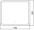 Зеркало Silver Mirrors Stiv - Lite 700х500 (открытая подсветка, cенсорный выключатель, холодный свет) LED-00002779 2