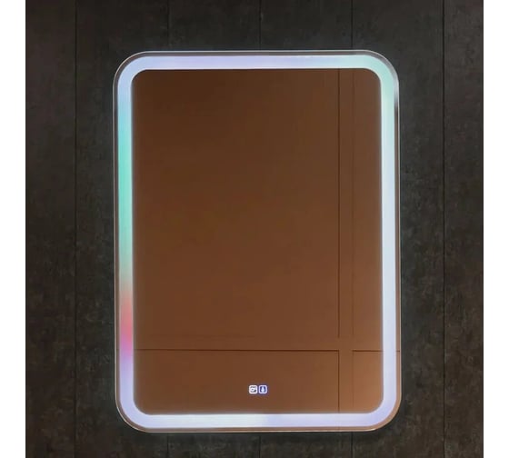 Зеркало Silver Mirrors Stiv neo - RGB.S 600х800 (RGB-бегущий свет, сенсорный выкл-ль) LED-00003035