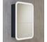 Зеркало-шкаф Silver Mirrors Фиджи BLACK 50 - 4.2 правый, часы, ТХ, сенсорный выключатель LED-00002726 5