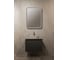 Зеркало-шкаф Silver Mirrors Фиджи BLACK 60 - 4.2 левый, часы, ТХ, сенсорный выключатель LED-00002725 5