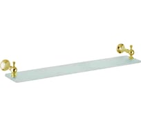 Полка Bagno&Associati Regency сатиновое стекло, 60 см, золото RE11452