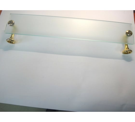 Полка Bagno&Associati Regency сатиновое стекло, 60 см, золото RE11452