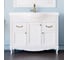 Мебельный гарнитур ValenHouse ЭЛЛИНА-105 зеркало со светом и тумба в сборе, белый, ручки бронза FE105_ТББ 2