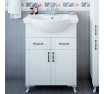 Тумба Sanflor Глория NEW 65 белая, под раковину Байкал 65 С04591