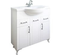 Тумба Sanflor Глория 85 белая, под раковину Сенеж 87 С000005710