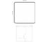 Зеркало ORANGE Black 80x80 с подсветкой LED сенсор X800615567 6