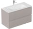 Тумба под раковину Aquanet Джейн 2.0 100, плоский фасад, мокко, 373277 1