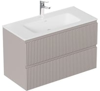 Тумба под раковину Aquanet Джейн 2.0 120, плоский фасад, мокко, 373278