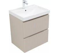 Тумба под раковину Aquanet Джейн 2.0 60, плоский фасад, мокко, 373274