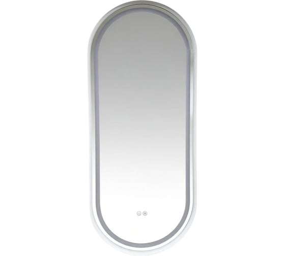 Зеркало овальное Azario Блейк 500*1200*50 c LED диммером, подогревом, сенсорный выключатель, матовый белый 2700k-4000k-6500k (25Вт) АZ-LED011725 00104060