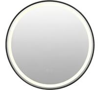 Зеркало круглое Azario Брэд 600*30 c LED диммером, подогревом, сенсорный выключатель, матовый черный 2700k-4000k-6500k (9Вт) АZ-LED012225 00104065