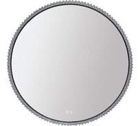 Зеркало круглое Azario Лайвли 800х50 c LED диммером, подогревом, сенсорный выключатель, матовый черный 2700k-4000k-6500k (25Вт) АZ-LED011925 00104062