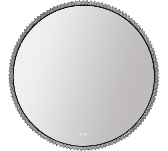 Зеркало круглое Azario Лайвли 800х50 c LED диммером, подогревом, сенсорный выключатель, матовый черный 2700k-4000k-6500k (25Вт) АZ-LED011925 00104062